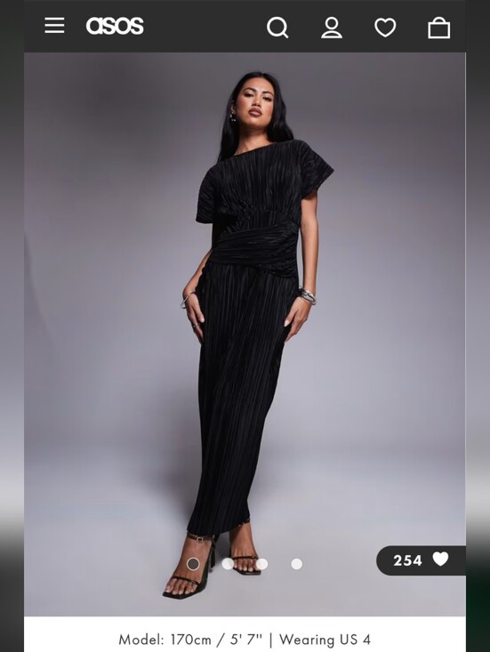 ASOS Dresses & Skirts - ASOS Black Plisse Dress